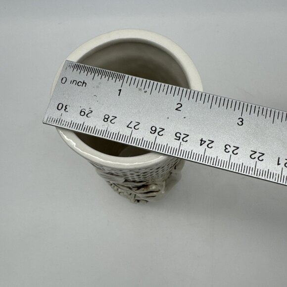 TikiRob Rumhaven Mermaid Siren Glazed Ceramic Tiki Mug 3D Raised Design Barware - Picture 3 of 9